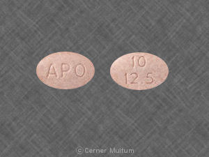 Hydrochlorothiazide and lisinopril 12.5 mg / 10 mg APO 10 12.5