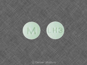 Hydrochlorothiazide and lisinopril 25 mg / 20 mg M LH3