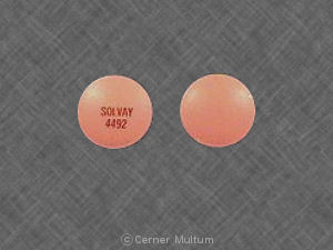 Pill SOLVAY 4492 is Lithobid 300 mg