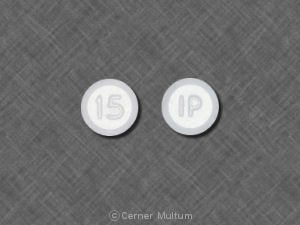 Pill IP 15 White Round is Lorazepam