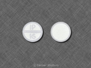 Pill IP 16 White Round is Lorazepam