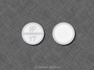 Pill IP 17 White Round is Lorazepam