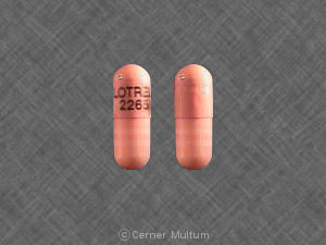 Pill LOTREL 2265 Pink Capsule/Oblong is Amlodipine Besylate and Benazepril Hydrochloride
