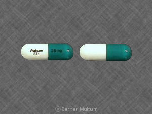 Loxapine succinate 25 mg Watson 371 25 mg