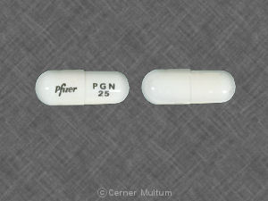Lyrica 25 mg Pfizer PGN 25