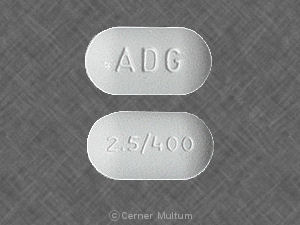 Pill ADG 2.5/400 White Elliptical/Oval is Magnacet