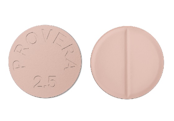 Medroxyprogesterone acetate 2.5 mg PROVERA 2.5