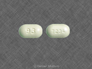 Pill 93 7234 Yellow Oval is Meloxicam