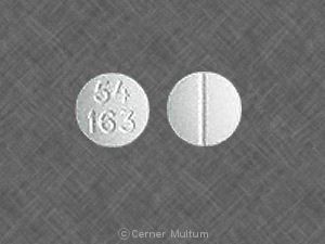 Pill 54 163 White Round is Meperidine Hydrochloride