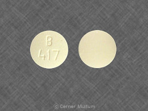 Pill B 417 White Round is Mephobarbital