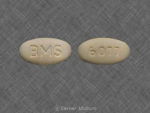 Pill BMS 6077 White Oval is Metaglip