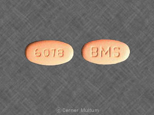 Pill BMS 6078 Pink Elliptical/Oval is Metaglip