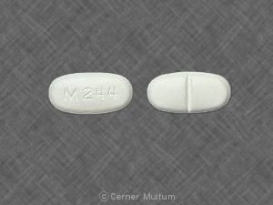 Pill M 244 White Oval is Metformin Hydrochloride