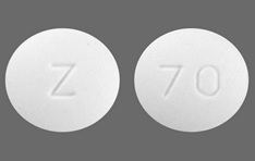 Pill Z 70 White Round is Metformin Hydrochloride