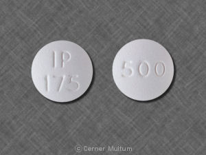 Metformin hydrochloride 500 mg IP 175 500