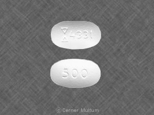 Metformin hydrochloride 500 mg Logo 4331 500