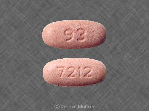 Pill 93 7212 Red Oval is Metformin Hydrochloride Extended Release