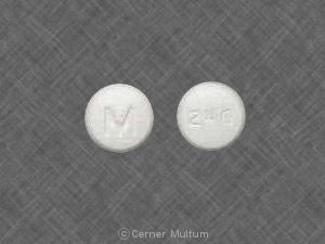 Pill M 240 White Round is Metformin Hydrochloride