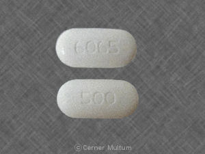 Pill 500 6065 White Elliptical/Oval is Metformin Hydrochloride ER