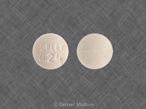 Pill COPLEY 424 White Round is Methazolamide
