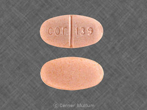 Methenamine hippurate 1 gram cor 139