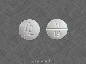 Pill LL M 19 White Round is Methocarbamol