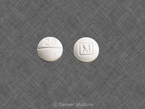 Methylphenidate Hydrochloride 20 mg M 20