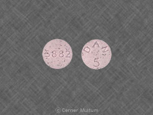 Pill 5882 DAN 5 Purple Round is Methylphenidate Hydrochloride