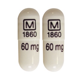 Pill M 1860 60 mg White Capsule/Oblong is Methylphenidate Hydrochloride Extended-Release