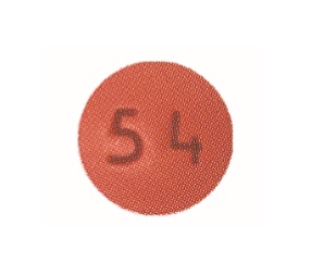 Pill 54 Pink Round is Methylphenidate Hydrochloride Extended-Release