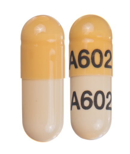 Pill A602 A602 Yellow Capsule/Oblong is Methylphenidate Hydrochloride Extended-Release (LA)