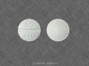 Pill GG 414 White Round is Metoprolol Tartrate