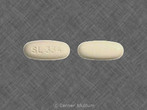 Pill SL 334 White Oval is Metronidazole