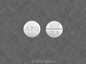 Midodrine hydrochloride 2.5 mg APO MID 2.5.