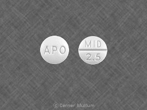 Midodrine hydrochloride 2.5 mg APO MID 2.5