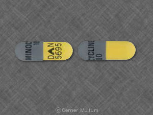 Minocycline hydrochloride 100 mg MINOCYCLINE 100 DAN 5695