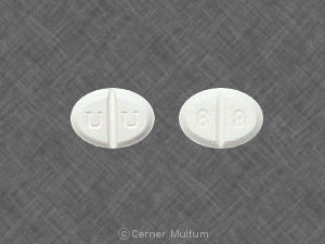 Pill U U 8 8 White Elliptical/Oval is Mirapex