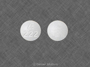 Pill E 222 White Round is Mirtazapine