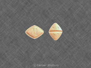 Pill M MSD 917 Orange Four-sided is Moduretic 5-50