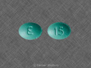 Pill 15 E Green Elliptical/Oval is Morphine Sulfate Extended-Release