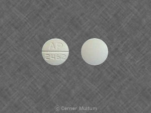 Pill AP 2462 White Round is Nadolol
