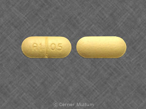 Pill A1 05 Yellow Capsule/Oblong is Naltrexone Hydrochloride