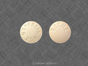 Pill NAPROSYN 250 ROCHE Yellow Round is Naprosyn