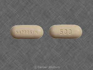 Pill NAPROSYN 500 Yellow Oval is Naprosyn