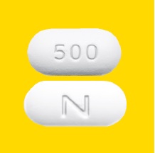 Pill N 500 White Capsule/Oblong is Naproxen Sodium Controlled Release