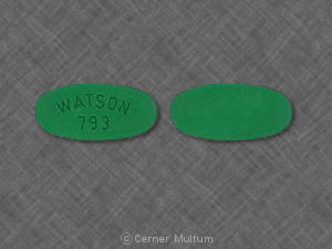 Pill WATSON 793 Green Oval is Naproxen Sodium