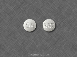 Pill 54 227 White Round is Naratriptan Hydrochloride