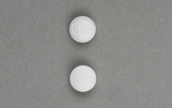 Pill C50  White Round is Nebivolol Hydrochloride