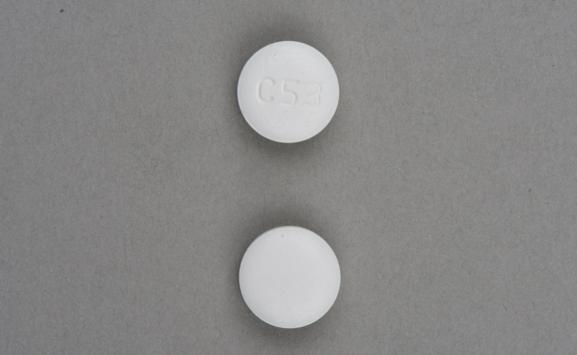 Pill C53  White Round is Nebivolol Hydrochloride