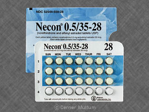 Necon 0.5 35 ethinyl estradiol 0.035 mg / norethindrone 0.5 mg WATSON 507